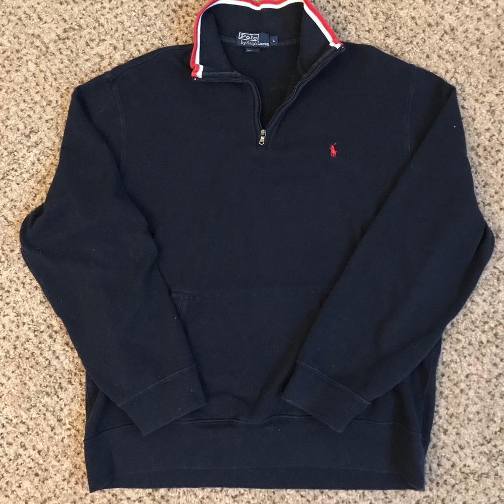 Vintage Polo quarter zip sweater